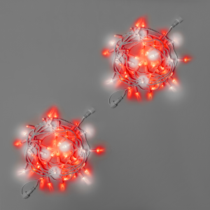 Светодиодная гирлянда INOXHUB Нить 10м, 100 LED, соединяемая, с мерцанием, 220В, IP65, белый резиновый провод 2.3мм, КРАСНАЯ фото Иноксхаб