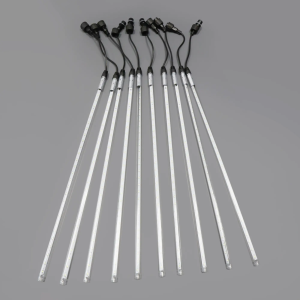 Гирлянда Тающие сосульки INOXHUB, комплект 10 штук, 12В, IP65, 10×0.5м, чёрный ПВХ, БЕЛЫЙ фото Иноксхаб