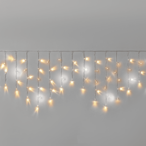 Гирлянда Бахрома INOXHUB 3×0.6м, мерцающая, 108 LED, 220В, IP65, прозрачный провод, ТЁПЛАЯ БЕЛАЯ фото Иноксхаб