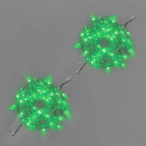 Светодиодная гирлянда INOXHUB Нить 10м, 100 LED, соединяемая, 220В, IP65, прозрачный провод, ЗЕЛЕНЫЙ фото Иноксхаб
