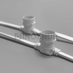 Белт-Лайт INOXHUB, шаг 40см, БЕЛЫЙ, двухжильный шлейф, 125 резиновых патронов с латунными контактами, цоколь E27, бухта 50м фото Иноксхаб