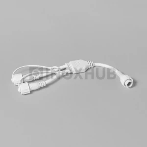 Разветвитель универсальный для гирлянд 2-pin INOXHUB, 1-2, БЕЛЫЙ провод фото Иноксхаб