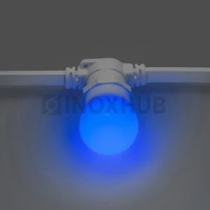 Лампочка для Белт-Лайта INOXHUB 220В, цоколь E27, 6 SMD, G45, 2Вт, СИНЯЯ фото Иноксхаб