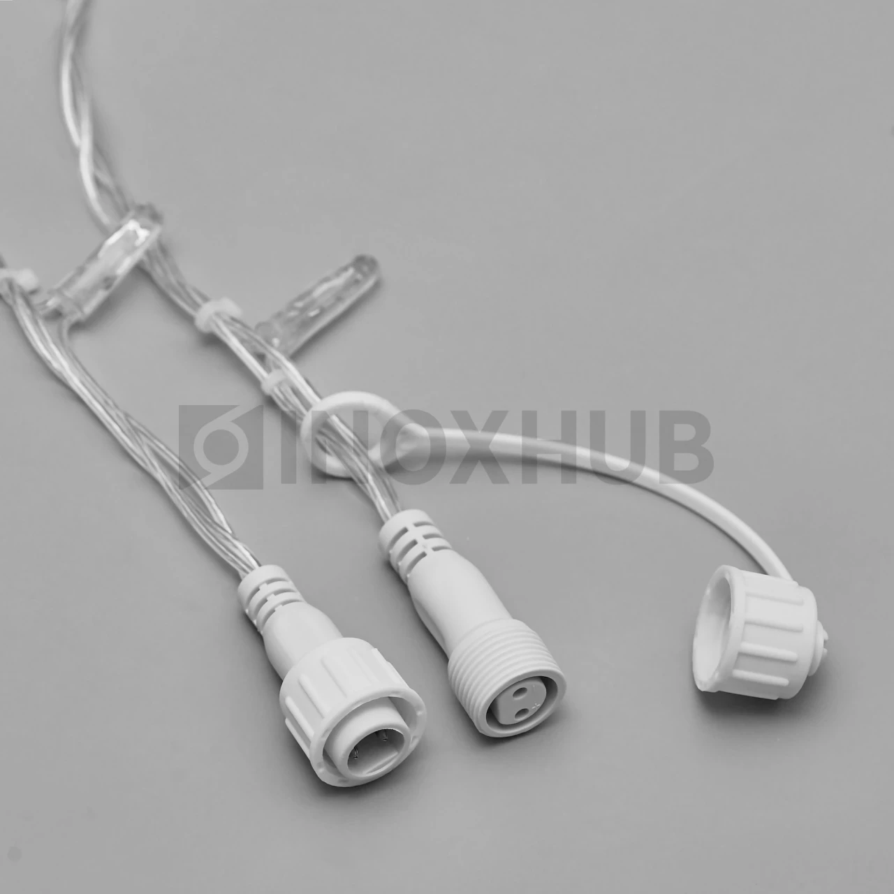 Гирлянда Занавес INOXHUB 2×1.5м Облегчённый, мерцающий, 300 LED, 220В, IP65, прозрачный провод, ТЁПЛЫЙ БЕЛЫЙ фото Иноксхаб