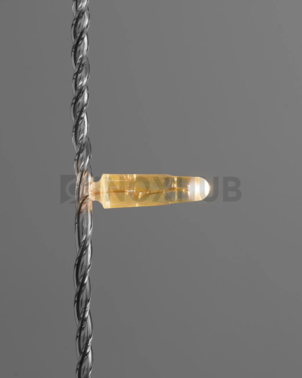 Светодиодная гирлянда INOXHUB Нить 10м, 100 LED, соединяемая, 24В, IP65, прозрачный провод, ТЁПЛАЯ БЕЛАЯ фото Иноксхаб