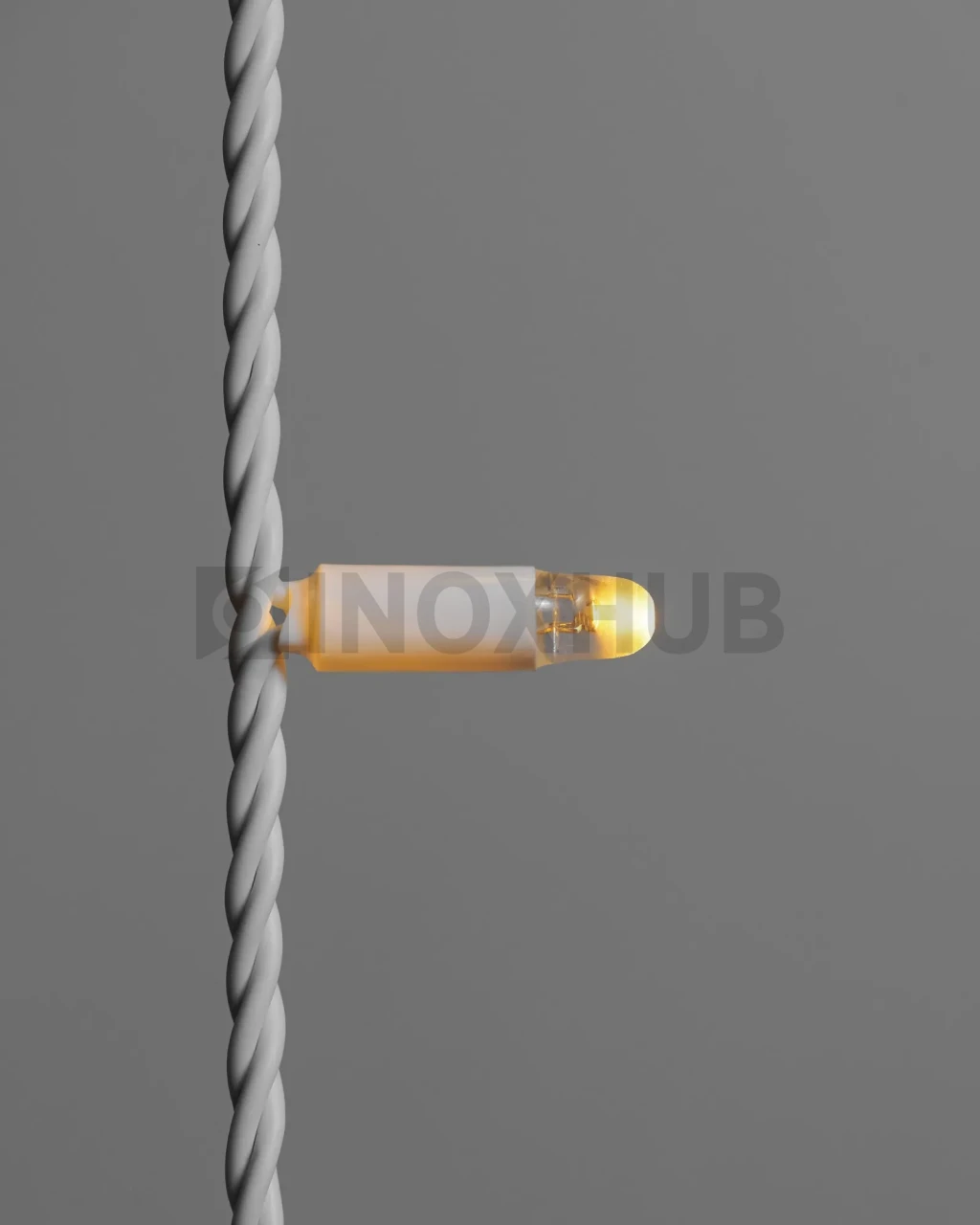Гирлянда Занавес INOXHUB 2×6м, 1000 LED, 220В, IP65, белая резина 2.3мм, ТЕПЛЫЙ БЕЛЫЙ фото Иноксхаб