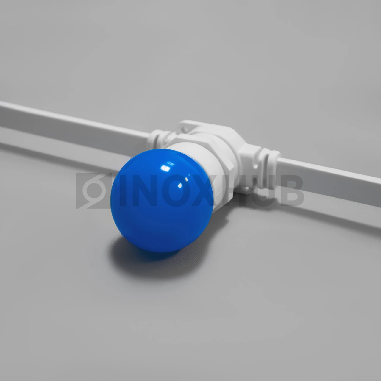 Лампочка для Белт-Лайта INOXHUB 220В, цоколь E27, 6 SMD, G45, 2Вт, СИНЯЯ фото Иноксхаб