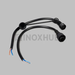 Коннектор 2-pin, ПАПА-МАМА, ЧЁРНЫЙ провод фото Иноксхаб