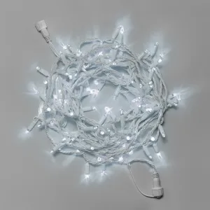 Светодиодная гирлянда INOXHUB Нить 10м, 100 LED, соединяемая, 24В, IP65, белый резиновый провод 2.3мм, БЕЛАЯ фото Иноксхаб