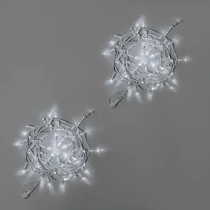 Светодиодная гирлянда INOXHUB Нить 10м, 100 LED, соединяемая, 220В, IP65, белый резиновый провод 2.3мм, БЕЛАЯ фото Иноксхаб