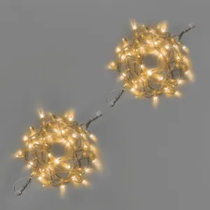 Светодиодная гирлянда INOXHUB Нить 10м, 100 LED, соединяемая, 220В, IP65, прозрачный провод, ТЁПЛАЯ БЕЛАЯ фото Иноксхаб