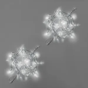 Светодиодная гирлянда INOXHUB Нить 10м, 100 LED, соединяемая, с мерцанием, 220В, IP65, белый резиновый провод 3.3мм, БЕЛАЯ фото Иноксхаб