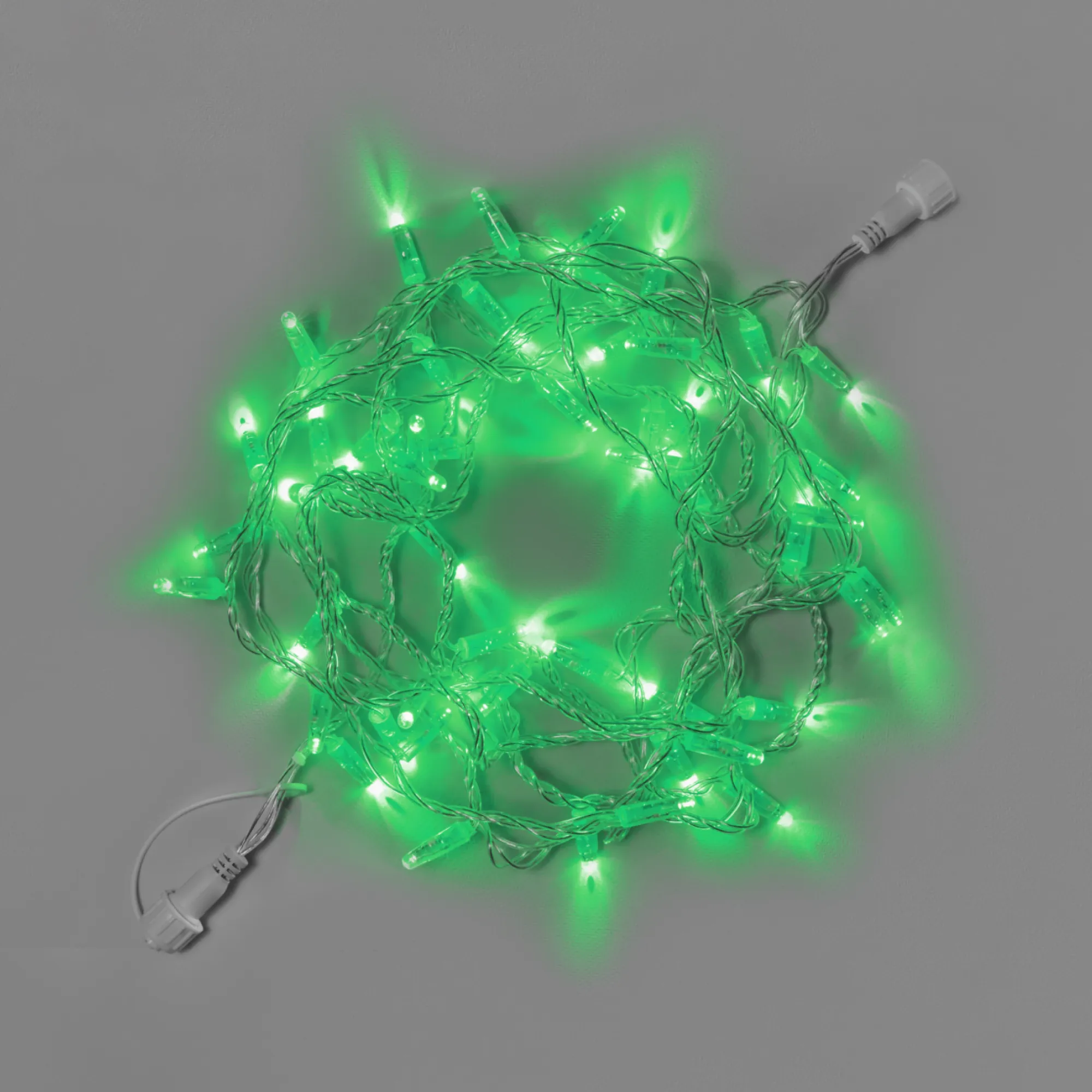 Светодиодная гирлянда INOXHUB Нить 10м, 100 LED, соединяемая, 220В, IP65, прозрачный провод, ЗЕЛЕНЫЙ фото Иноксхаб